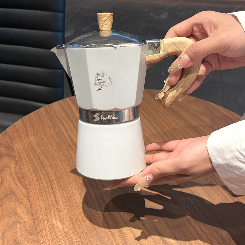 Moka Pot Stove - Moka-Kanne 3/6 Tassen - Italienischer Espressokocher