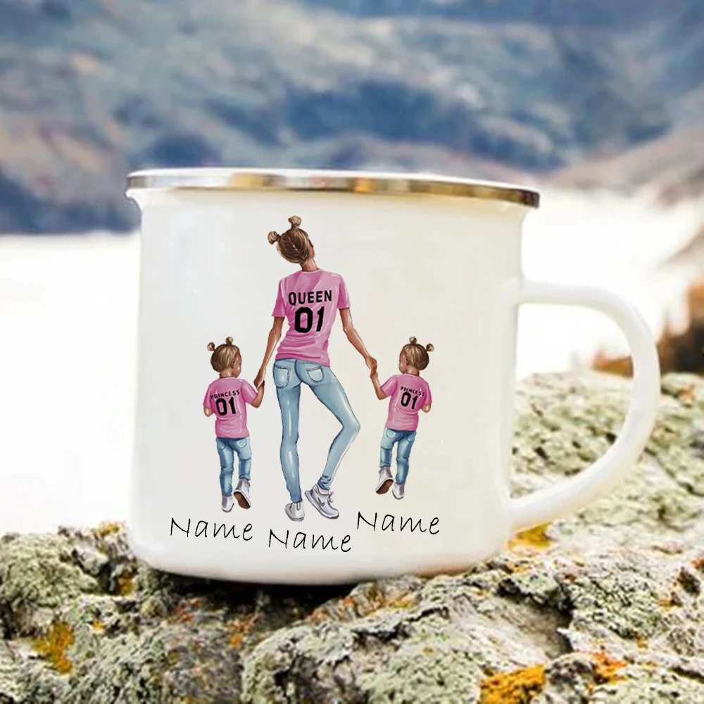 Coffee Tea Name - Mutter zwei Töchter anpassen Becher Tasse