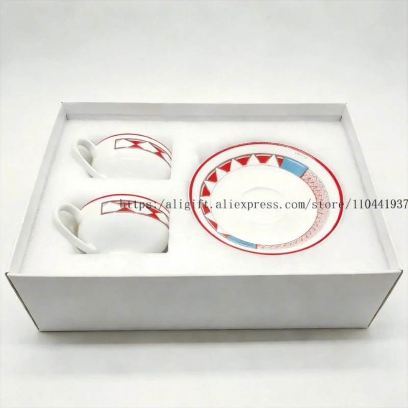 Coffee Tea And Sugar Set - Bone China Familien-High-End-Kaffeetassen-Set aus Bone China,