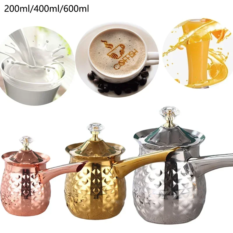 Barista Milk Jug - 1 stücke Türkische Kaffeekanne Edelstahl Behälter