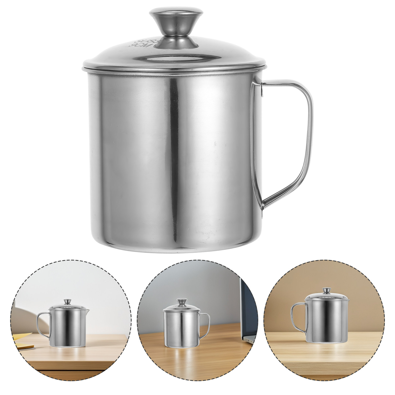 Coffee Tea & Espresso Appliances - Wiederverwendbarer Edelstahlbecher mit Deckel für Kaffee,