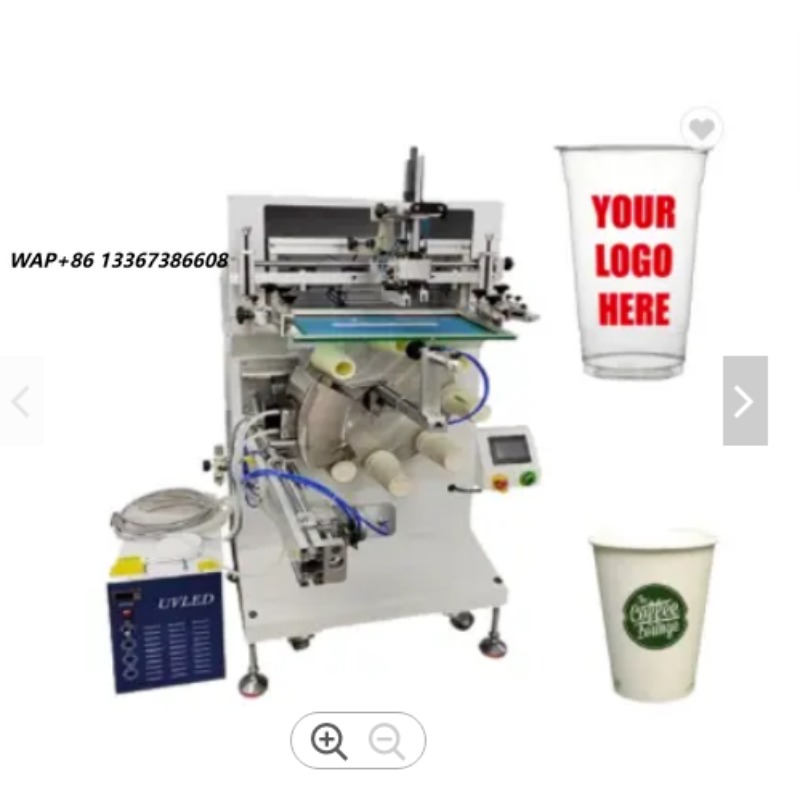 Coffee Tea With Milk - Halbautomatischer Siebdrucker mit 8 Stationen &