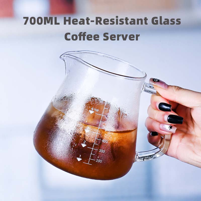 Coffee Tea And Sugar Set - Neues 700-ml-Glas-Set aus Kaffeekanne und Teekannen