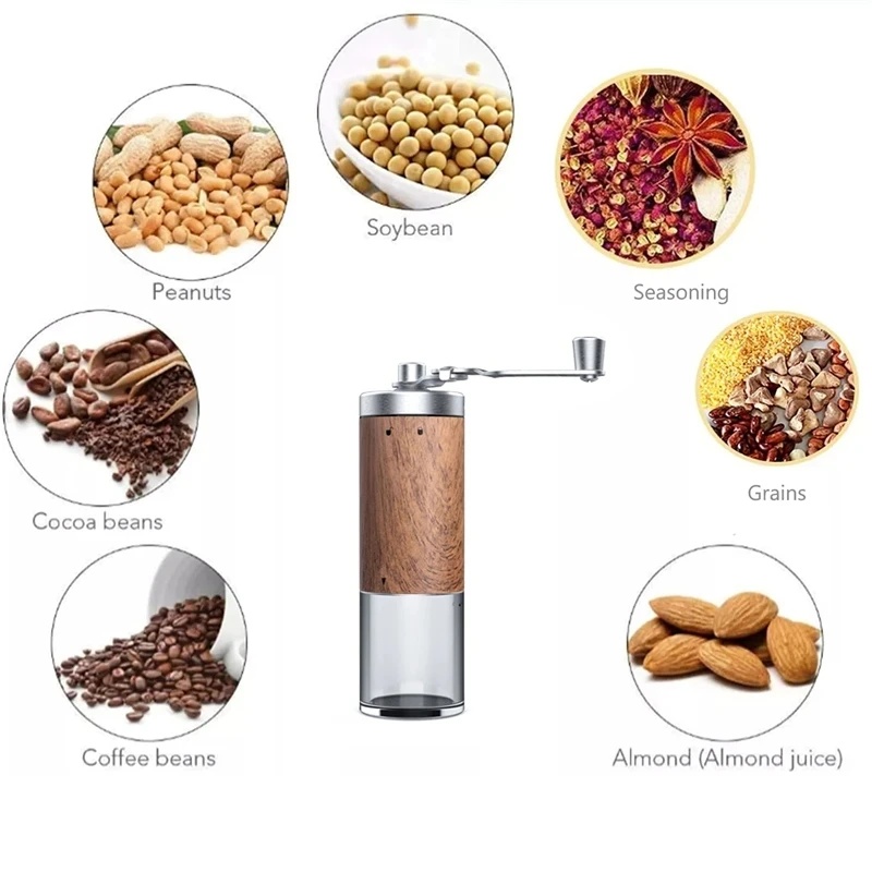 Tragbare manuelle Kaffeemühle  – Burr Hand Grinder Bewertung und Preis