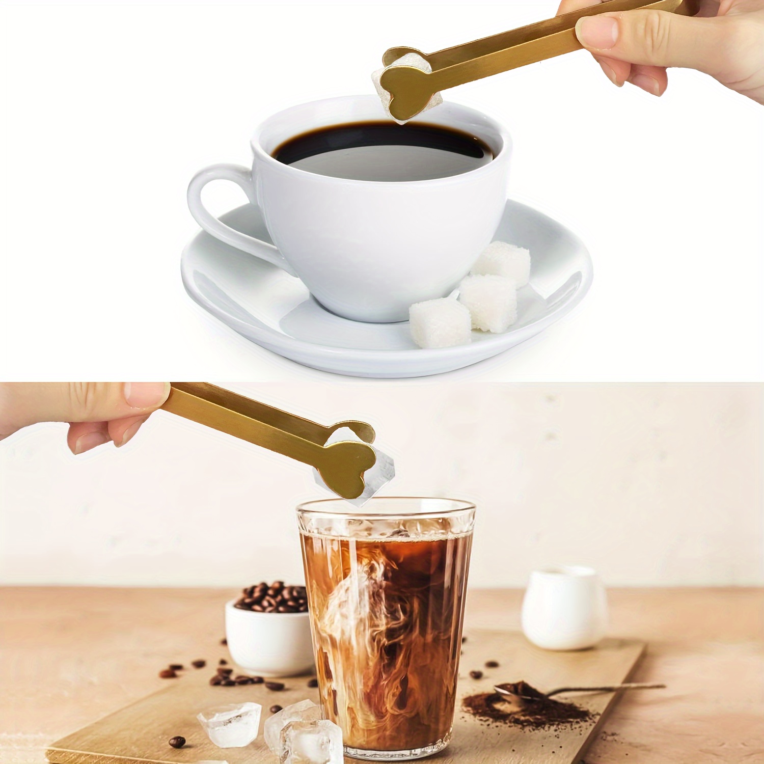5 Stück Edelstahl-Herzförmige  – Coffee Tea Sugar Bewertung und Preis