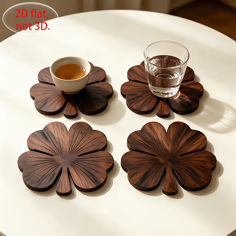 4-teiliges Set 2D flacher Holz – Coffee Tea And Sugar Set Bewertung und Preis