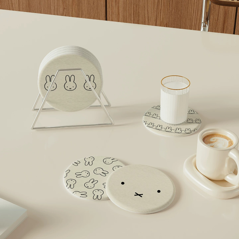 Miffy Kawaii Anime Untersetzer – Xbloom Coffee Tea Bewertung und Preis